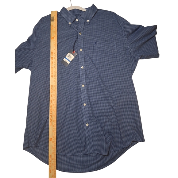 NWT IZOD RIVIERA Sz. XL Blue Long Sleeve Casual Button Down Shirt - Picture 5 of 12